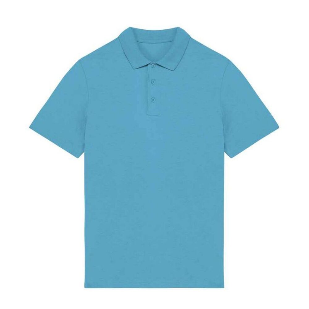 Native Spirit Mens Jersey Polo Shirt / Sea Water